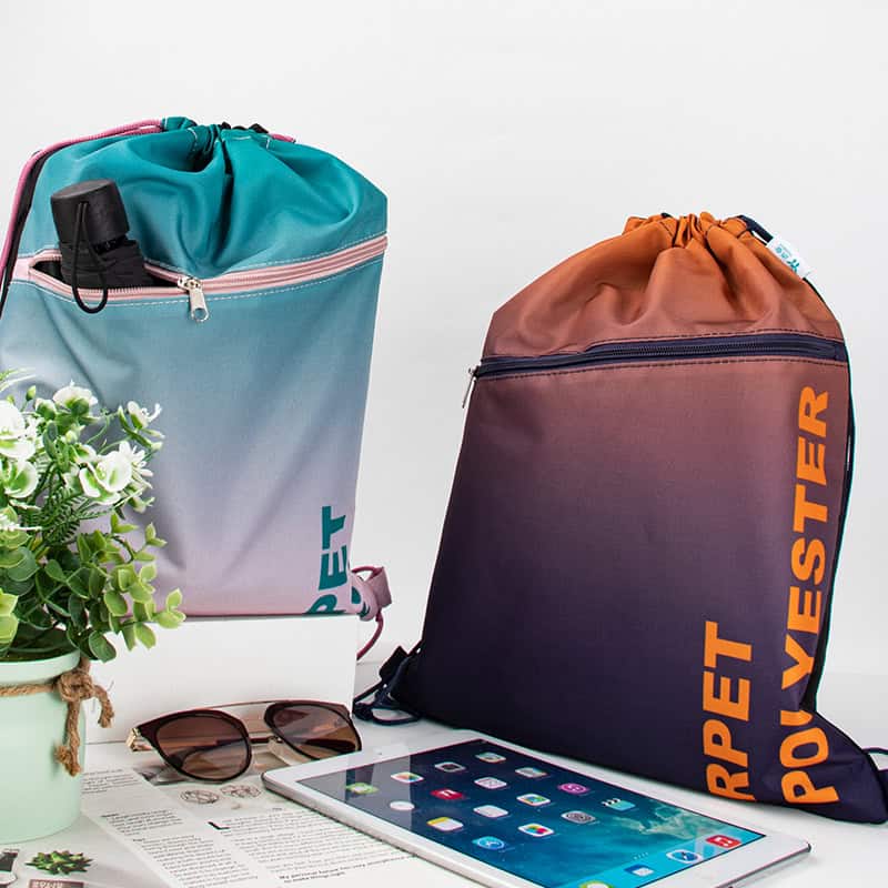 Sublimated Drawstring Backpack Sublimation Drawstring Backpacks – Wholesale Custom Orders